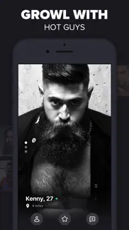 grizzly- gay dating & chat iphone screenshot 2