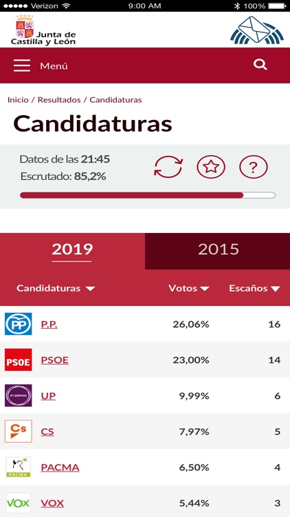 Elecciones Castilla y León screenshot-3