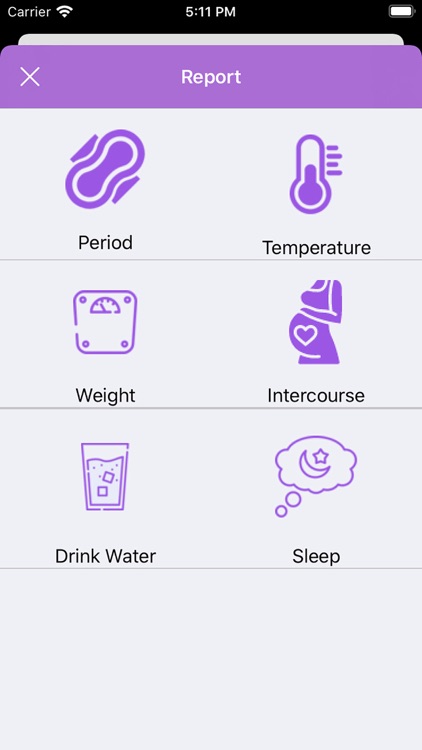 Period track app