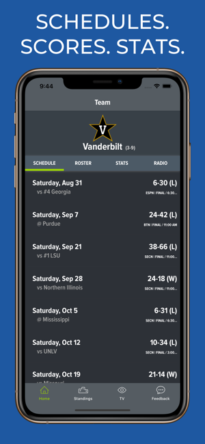 Vanderbilt Football Schedules(圖1)-速報App