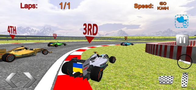 Formula racing car game