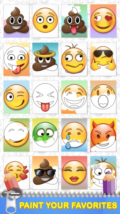 How to cancel & delete Emoticon Coloring book – color emoticons from iphone & ipad 2