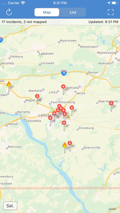 Lancaster County Incidents