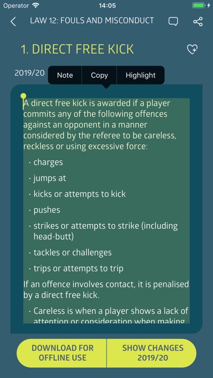 Laws of the Game
