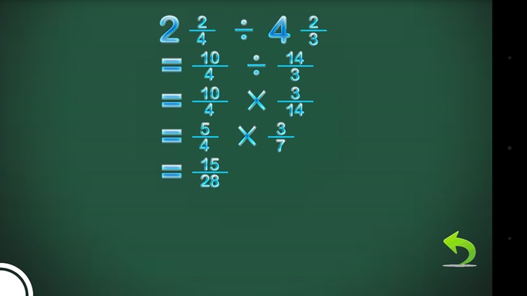 Fraction Calculator & progress