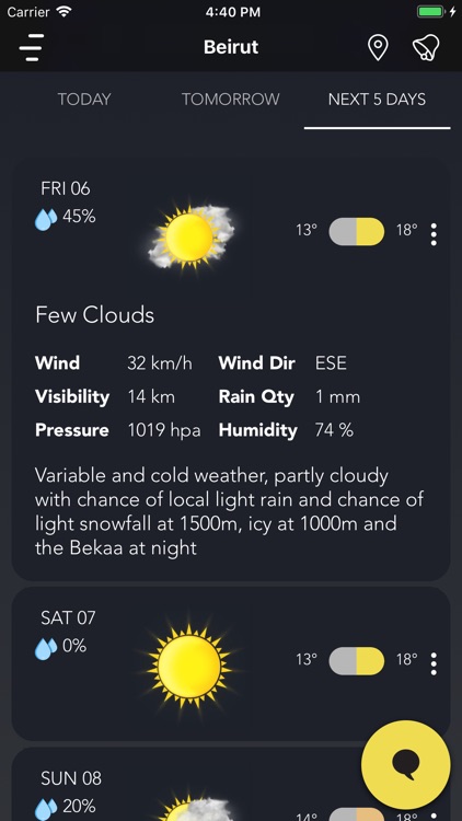 Weather Of Lebanon screenshot-3