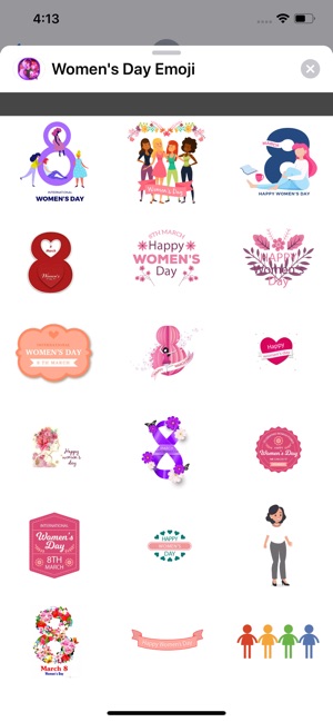 Women's Day Emoji Stickers(圖2)-速報App