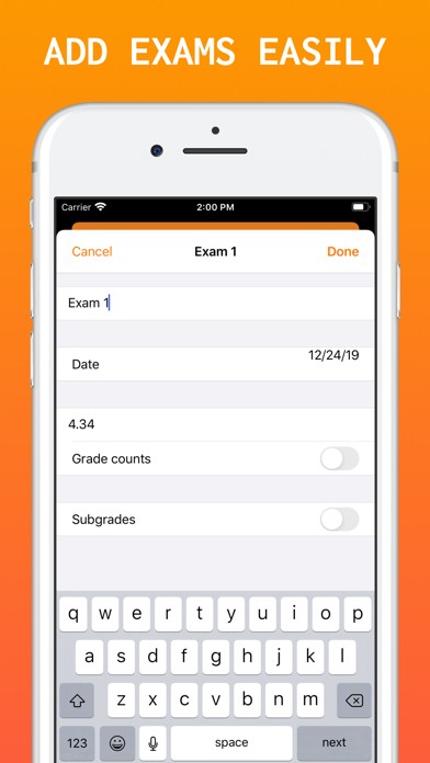 How to cancel & delete Grade Calculator - PlusPoints from iphone & ipad 3