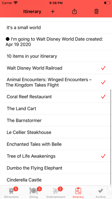 Theme Park Checklist: Bay Lake screenshot 4
