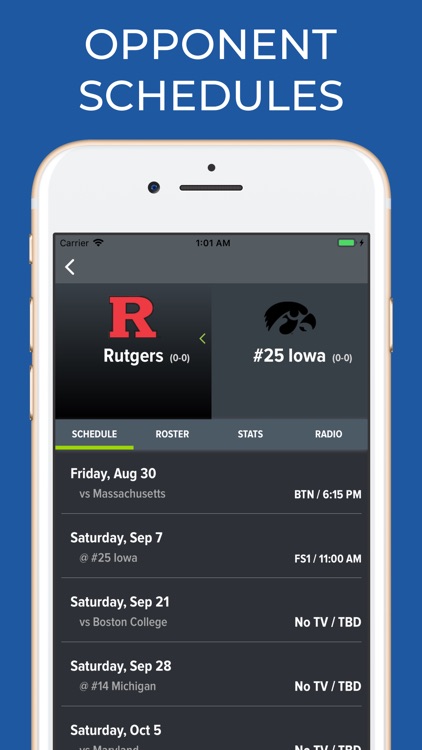 Iowa Football Schedules screenshot-6