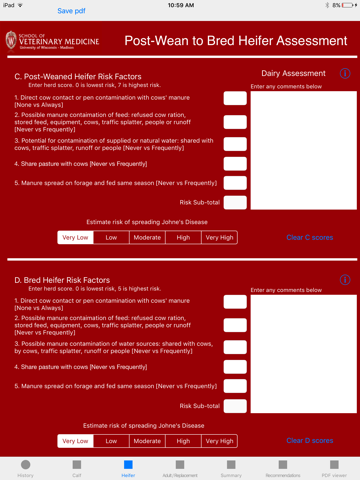 Johne's Risk Assessor - náhled