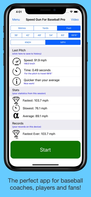 Speed Gun for Baseball Pro(圖4)-速報App