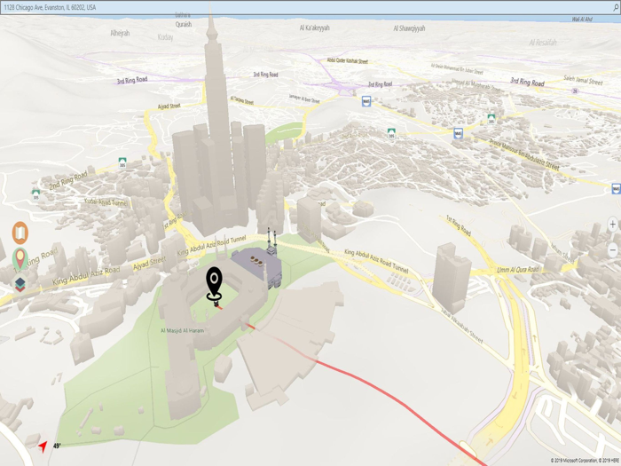 إتجاه القبلة