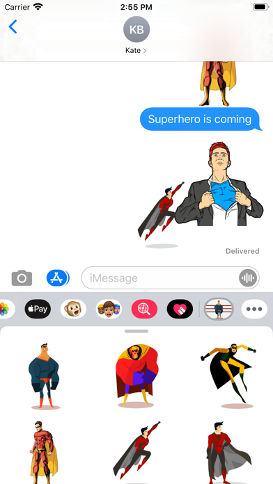 Comic Superhero Stickers screenshot 2