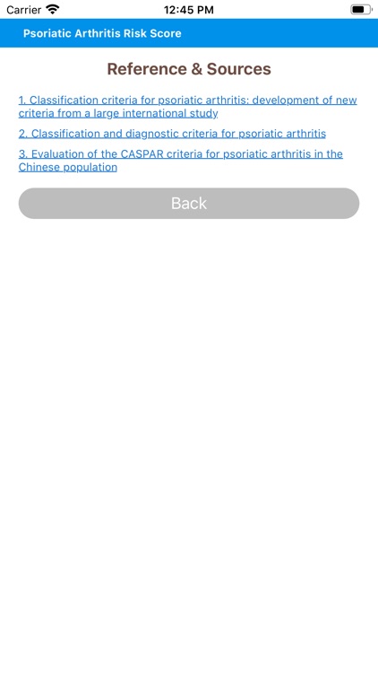Psoriatic Arthritis Risk Score screenshot-3
