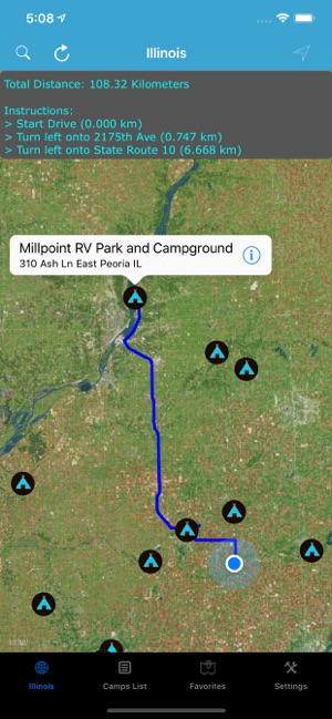 Illinois – Camps & RV Parks(圖2)-速報App