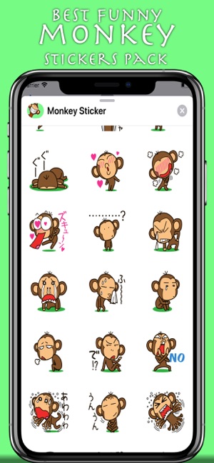 Funny Monkey Sticker(圖3)-速報App