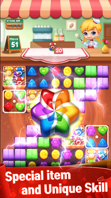 Sweet Candy POP Match 3 Puzzle screenshot 2