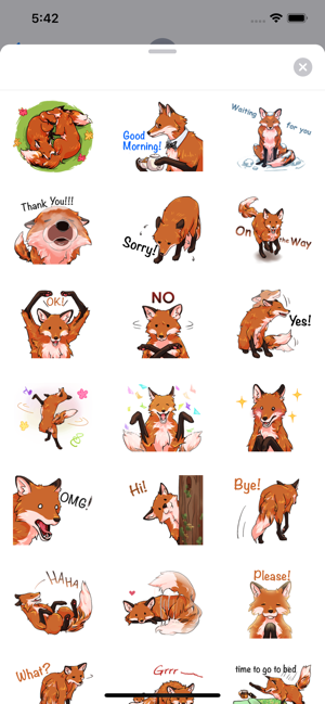 Red Fox FoxMoji Stickers(圖2)-速報App