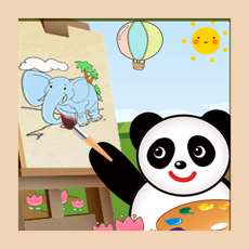 ‎Panda coloring  and  stickers