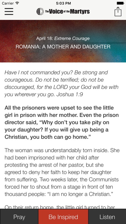 VOM Pray Today