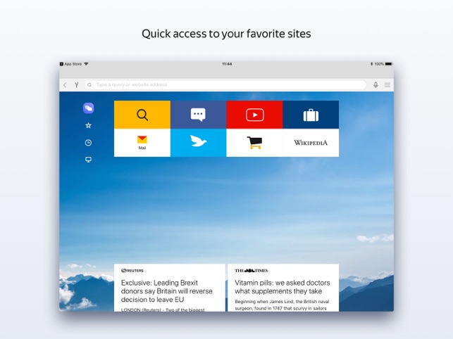 Yandex Browser for iPad(圖1)-速報App