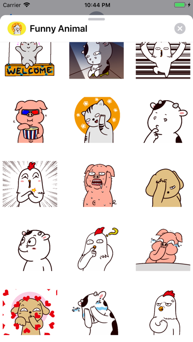 Funny Animal Animated Stickers screenshot 2