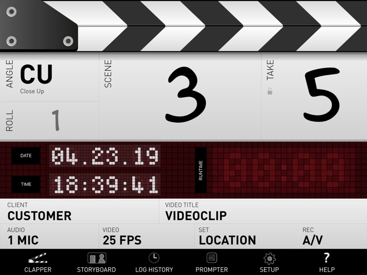 DSLR Clapperboard