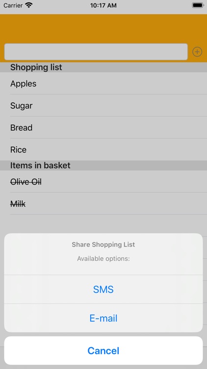 Basic Shopping List