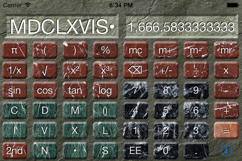 Roman Calculator screenshot 2