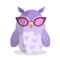 Qetase Nufove-The owl iMessage sticker with sunglasses is so cool that everyone can download and use it, so you can also play cool when chatting with friends