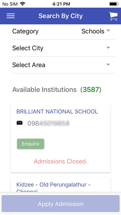 Search Admissions screenshot 3