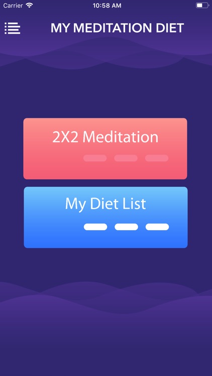 My Diet & Meditation