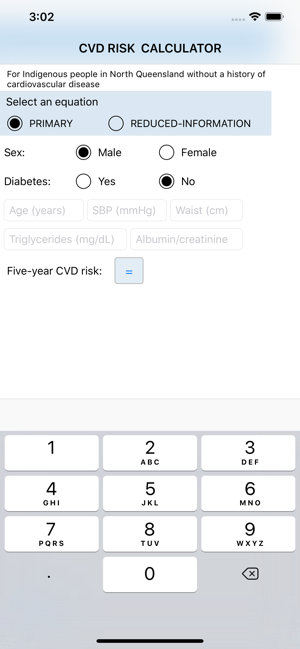 Indigenous CVD Risk Calculator