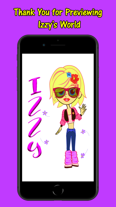 How to cancel & delete Izzy's Animated Girl Stickers Emoji from iphone & ipad 1