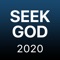 The Seek God 2020 app contains all the material of the printed booklet — and more