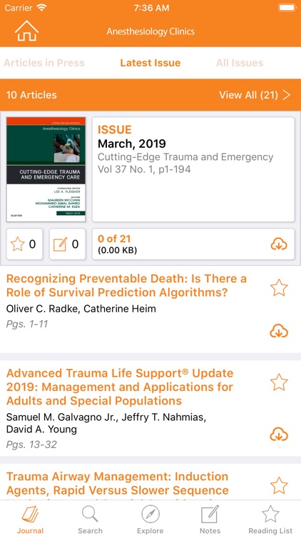 Clinics Review Articles