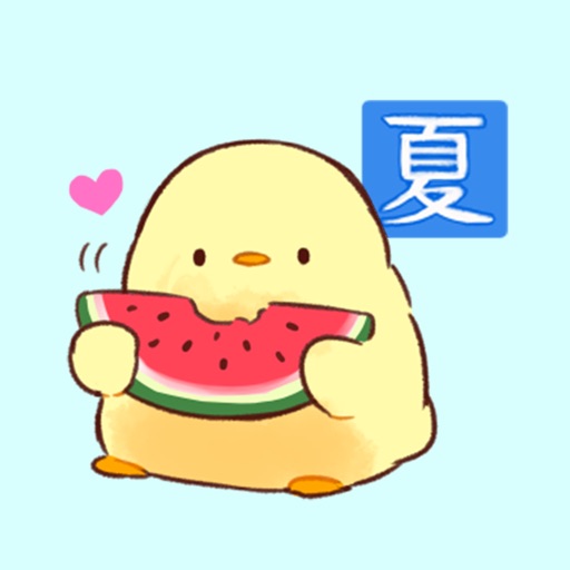 Soft and cute chick(summer) icon