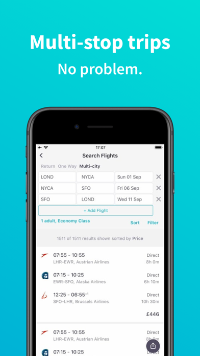 Skyscanner All flights, everywhere Screenshot 8