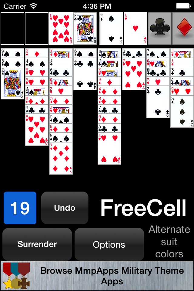 FreeCell & Eight Off screenshot 2