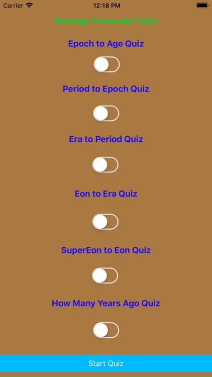 Geology Timescale Tutor