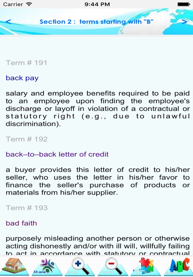 Commercial  Law Terminology screenshot 4
