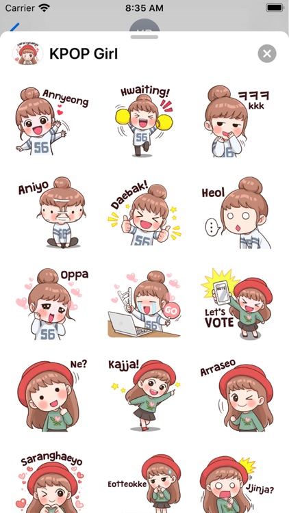 1 I love KPOP Stickers Pack by Lingling Wan