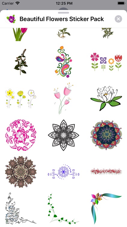 Beautiful Flowers Sticker Pack screenshot-4