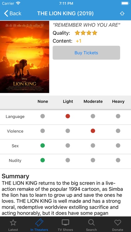 Movieguide® Lite Movie Reviews