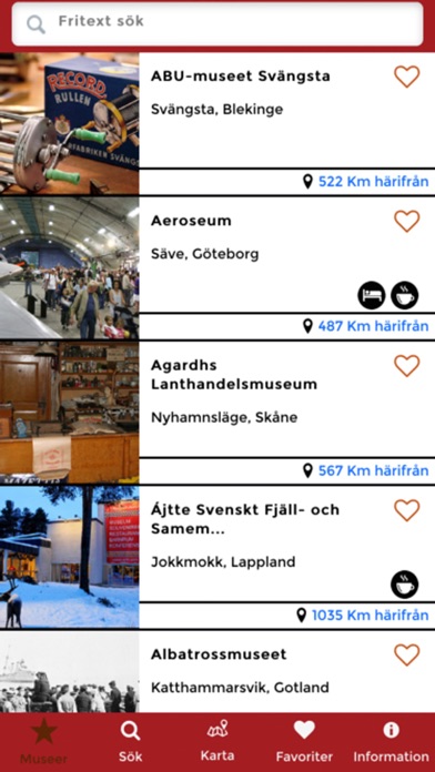 Museiguide Arbetslivsmuseer screenshot 2