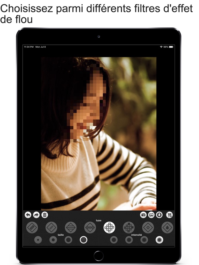 Flou Et Mosaique Dans L App Store