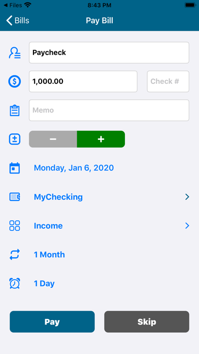 myAccountsPro screenshot 4