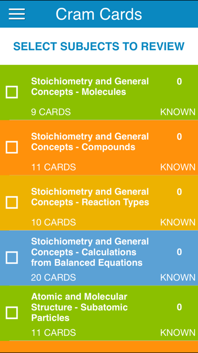 How to cancel & delete OAT General Chem Cram Cards from iphone & ipad 2