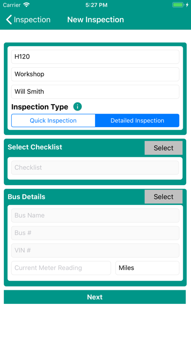 Bus Inspection Maintenance App screenshot 2